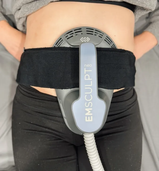 Body composition scan for EmSculpt