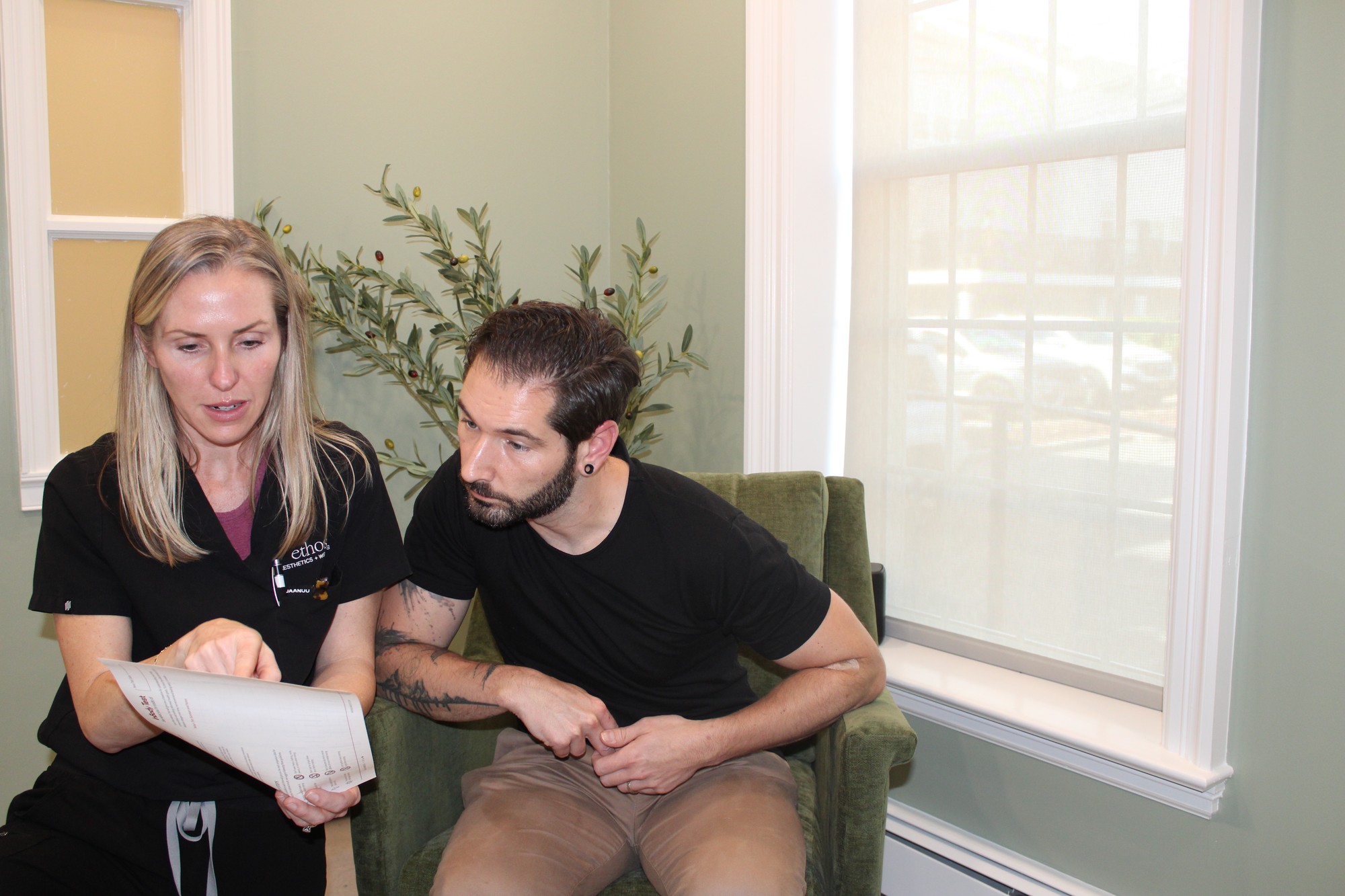 EmSculpt treatment consultation